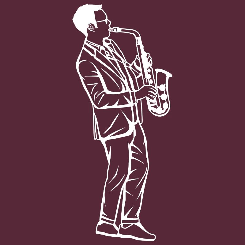 Saxophone Boy Drawing