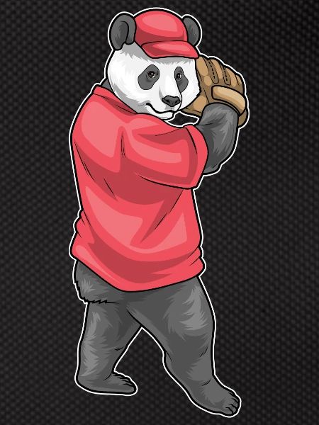 Panda Baseball Baseball Glove