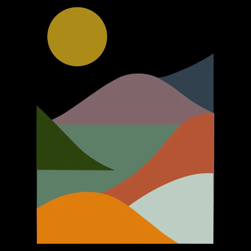 Sea between mountains