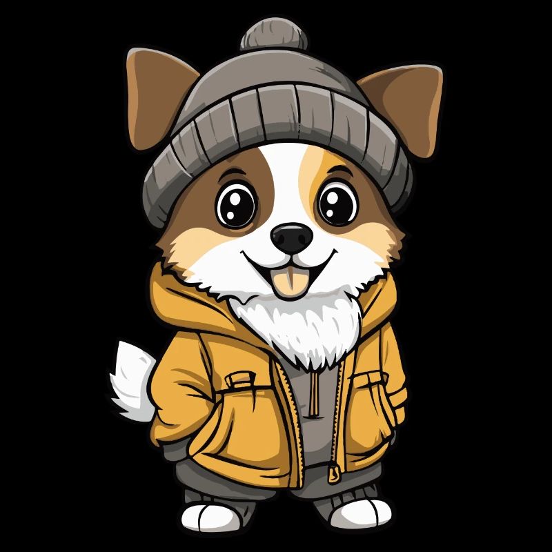 Australian Shepherd Dog Winter