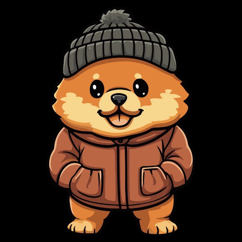 Chow Chow Dog Winter