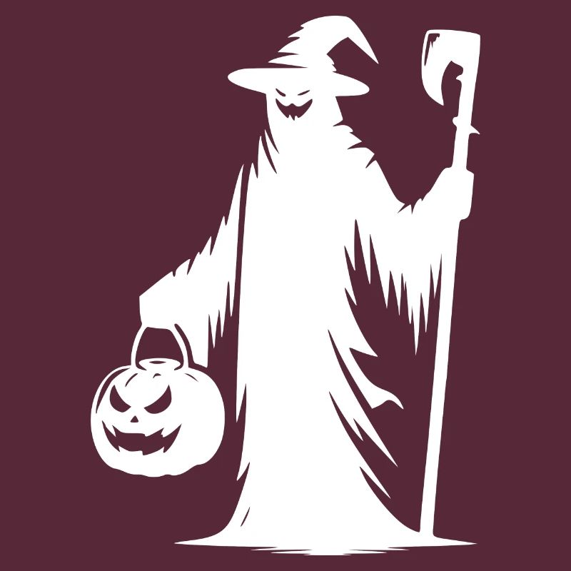 Magic Ghost with Halloween Pumpkin
