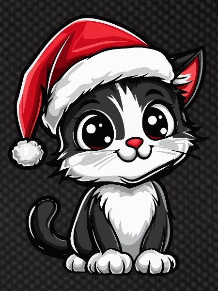 Chat Noël Mignon