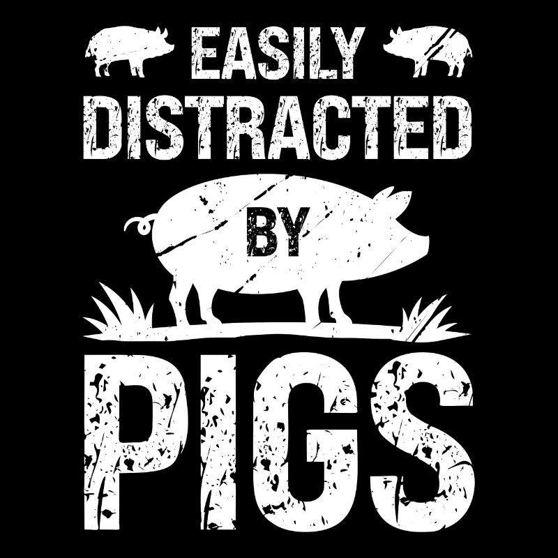 Facilement distrait par les porcs
