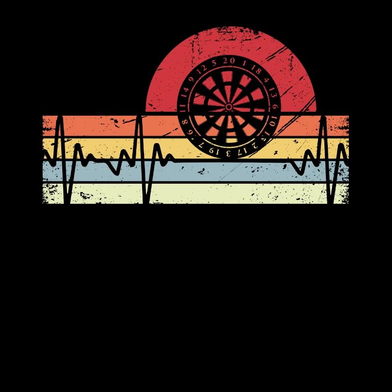 Retro Lines - Heartbeat - Dartboard -