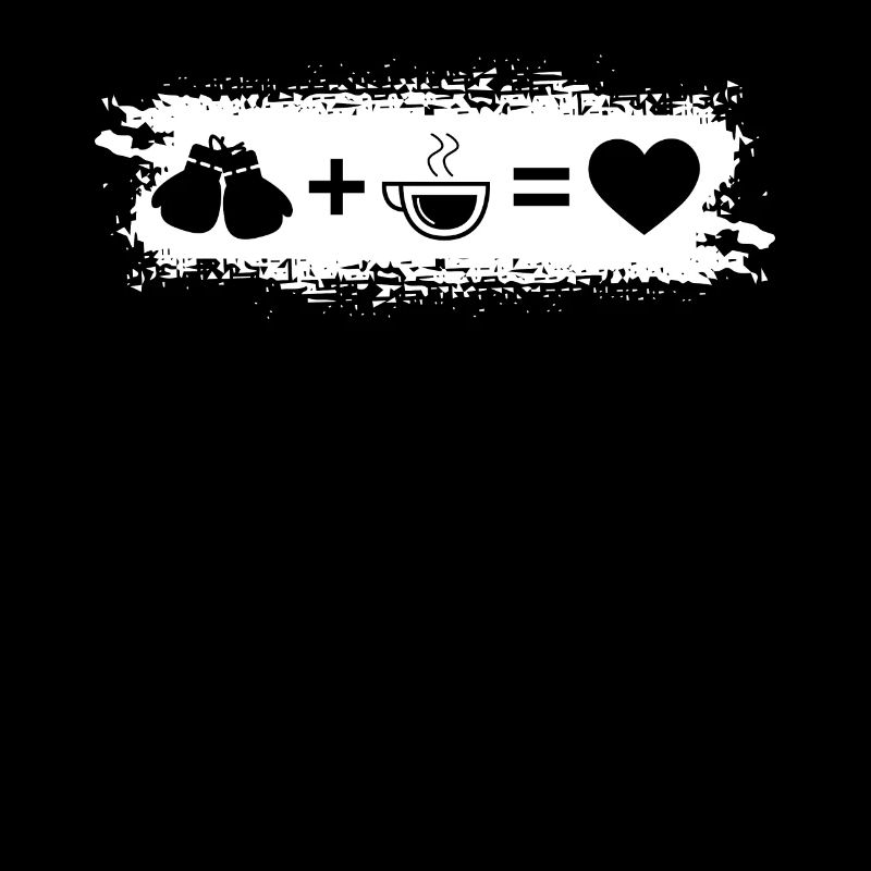 Grunge Rectangle - Heart - Coffee - Boxing Gloves -