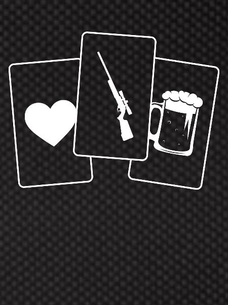 Heart - Beer - Hunting -