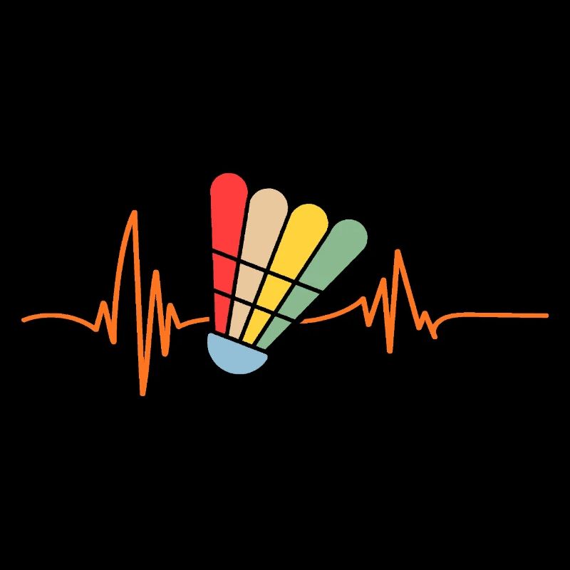 Federball Herzschlag Badminton