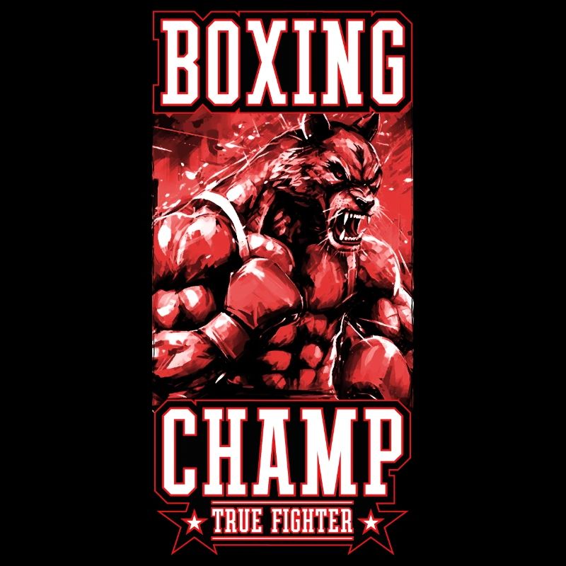 Wolf Boxer Fighter Boxing Champ