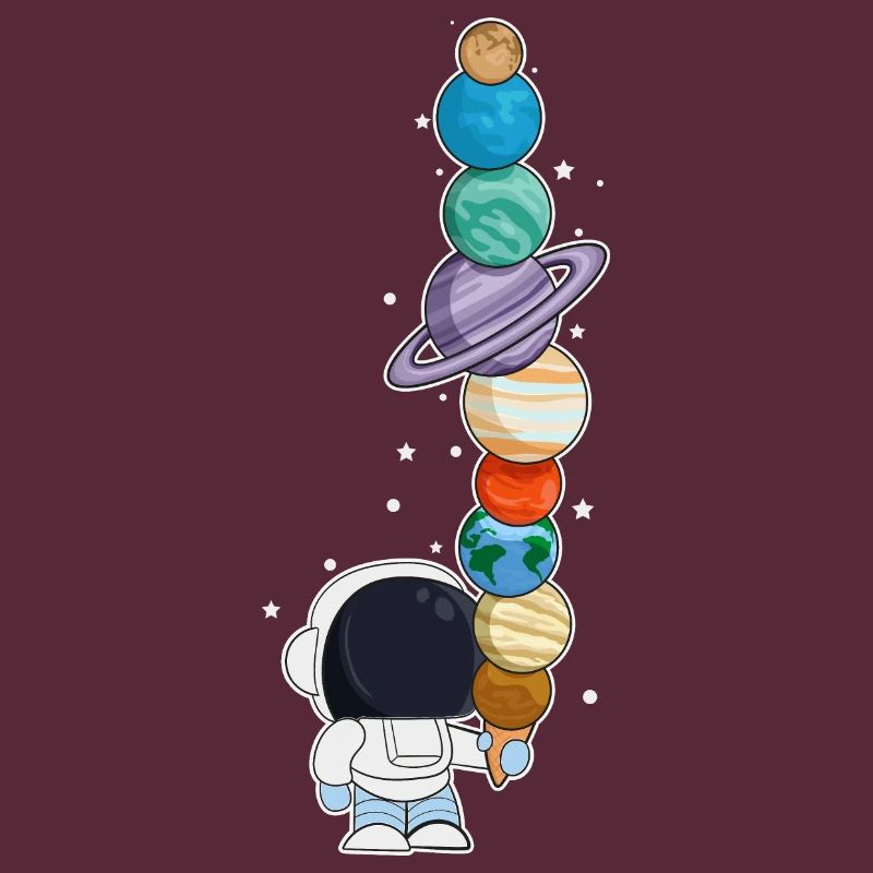 Astronaut mit Eis