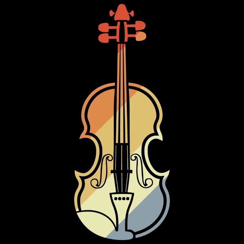 Violin Drawing Vintage