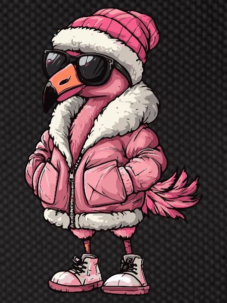 Flamingo Cool Comic