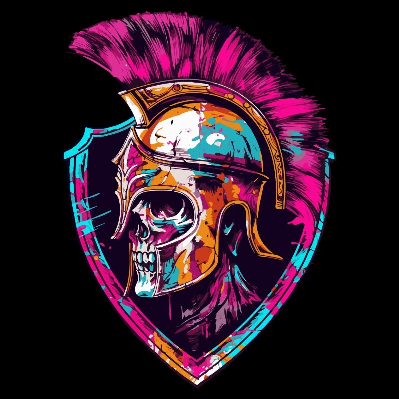 Spartaner Totenkopf Gladiator