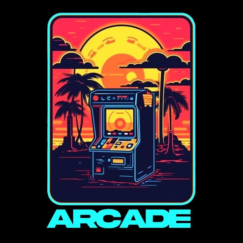 Retro Arcade Controller Game Over Konsolenspieler