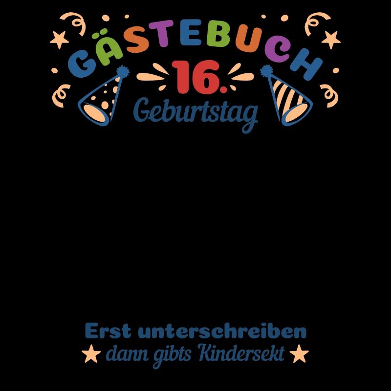 Gästebuch 16 Geburtstag Kindersekt