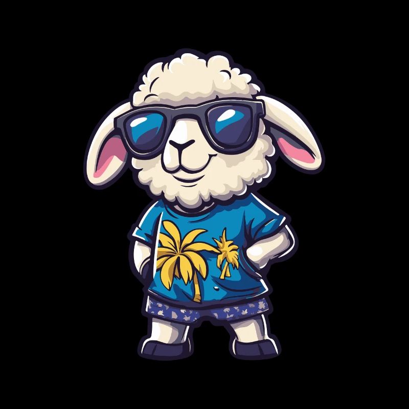 Sheep Comic Cool Summer
