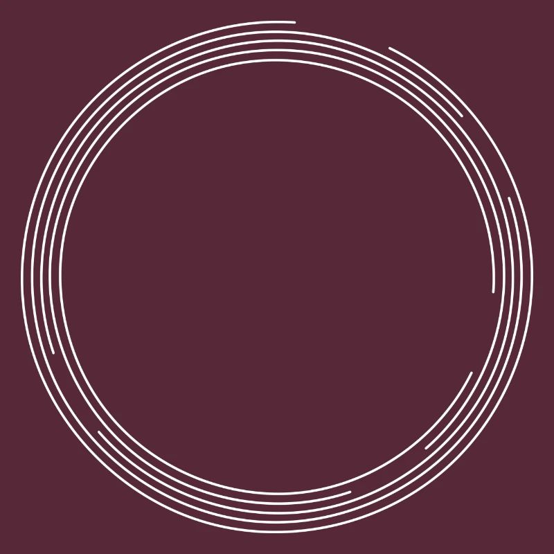 Circle line circle shape white