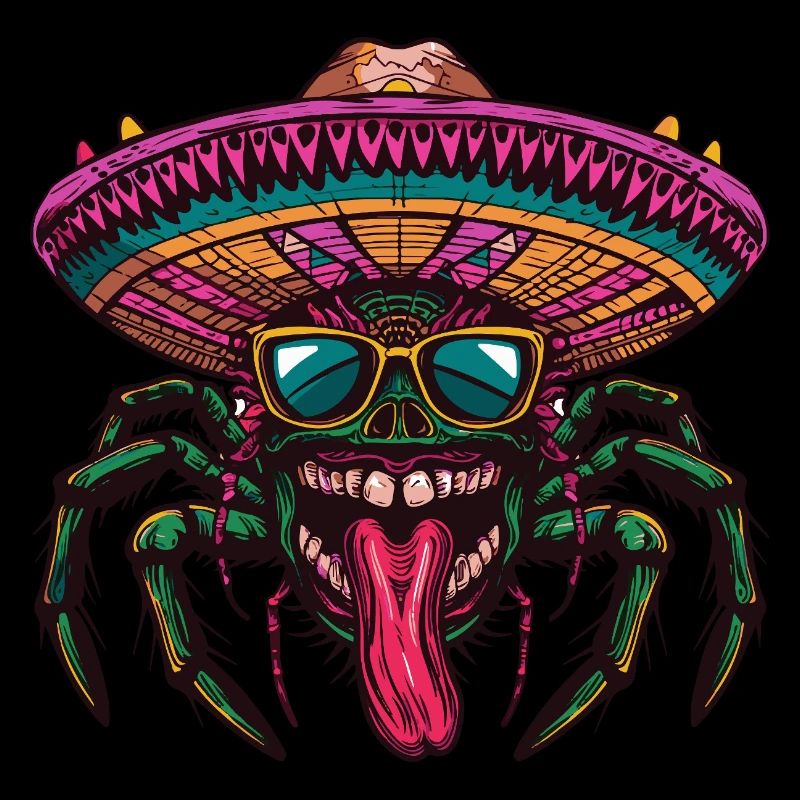 Tarantula Comic Funny Sombrero