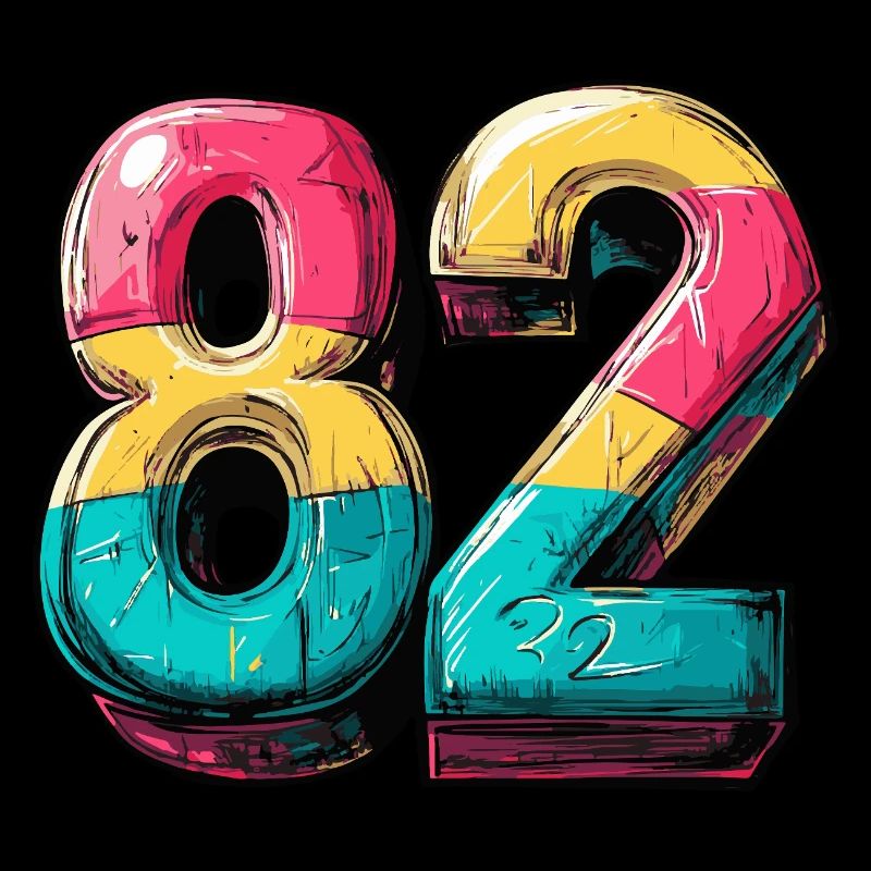 82 Zahl Comic