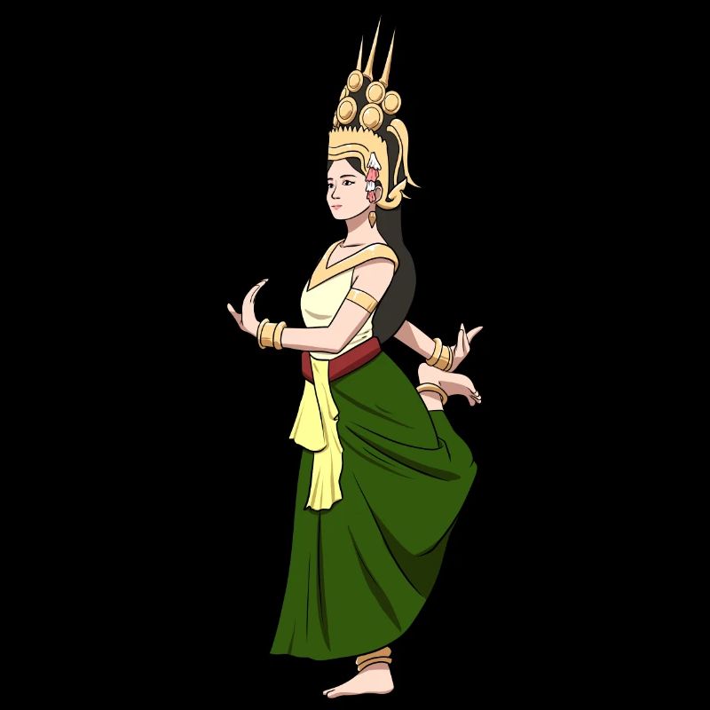 Cambodia Tradition Dance Khmer Apsara I Gift