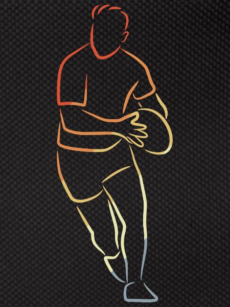 Rugby Player Sketch