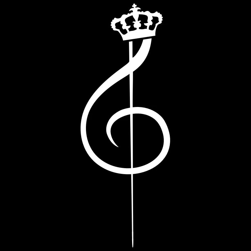 Music clef note melody musical note crown