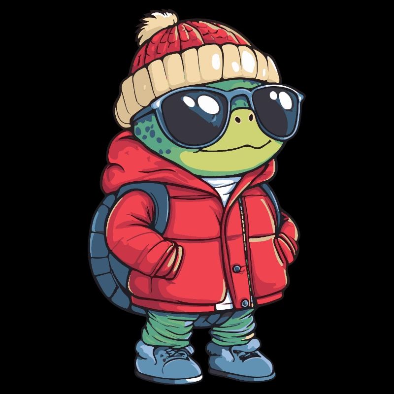 Schildkröte Cool Comic
