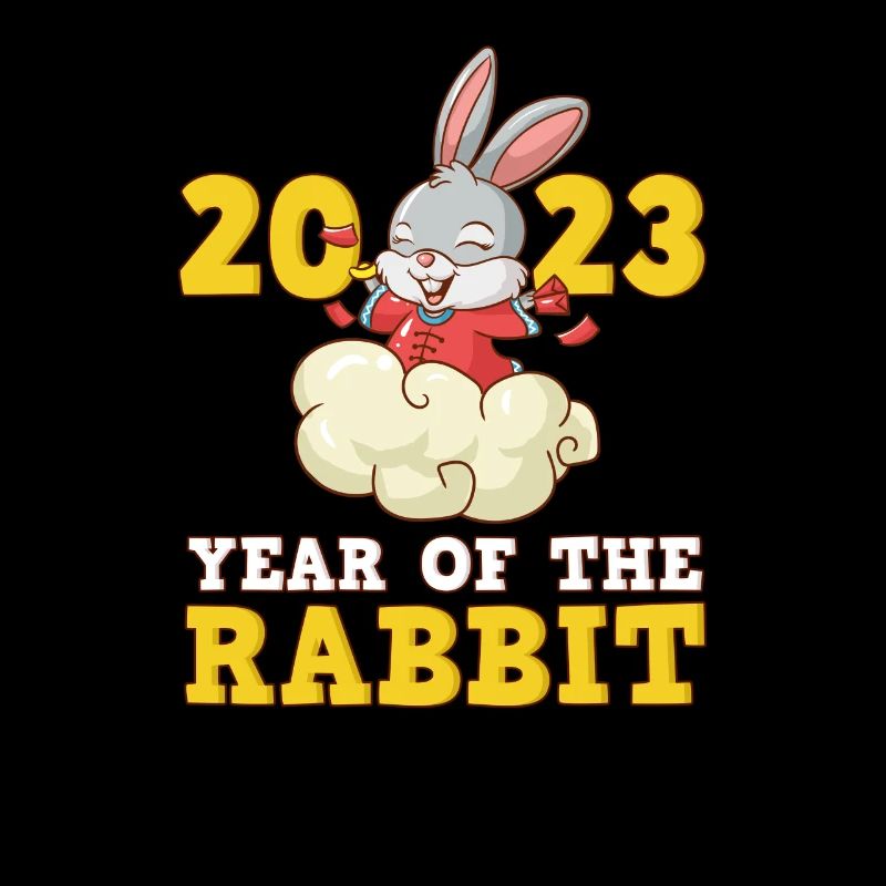 Chinesisches Neujahr Hase Asien 2023 I Geschenk