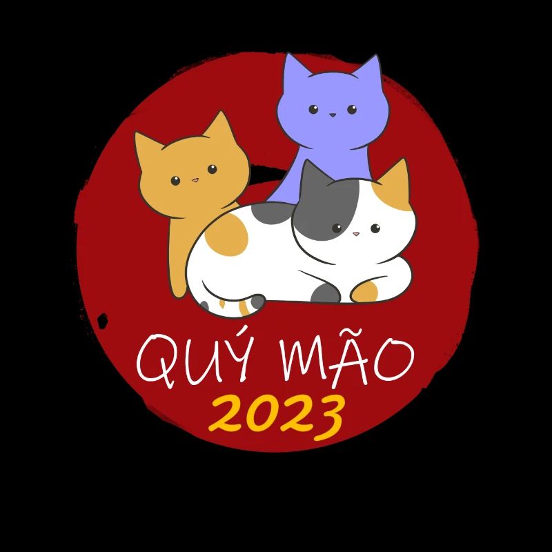 Vietnamesisches Neujahr Katze 2023 I Geschenk
