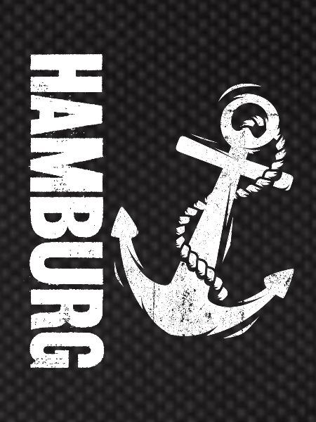 Hamburg Wappen Anker Flagge Geschenk
