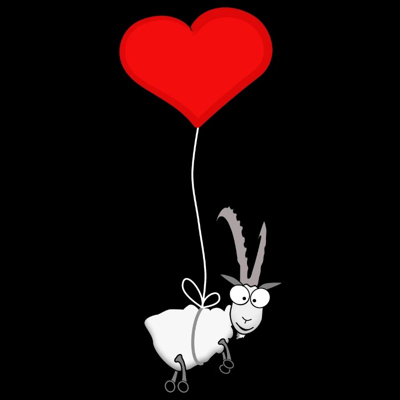 Steinbock mit Herzchen