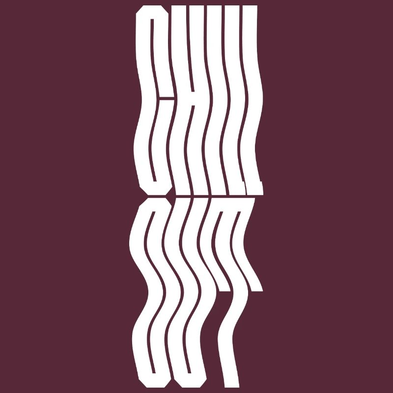 Conception du logo typographique ondulée Chill Out