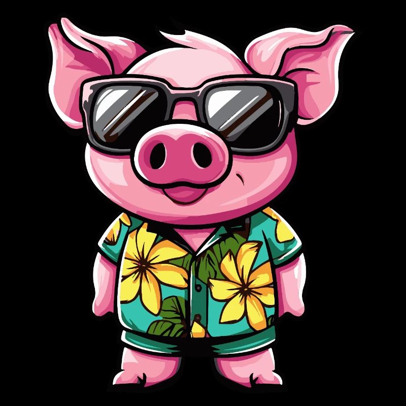 Cochon Bande Dessinée Vacances