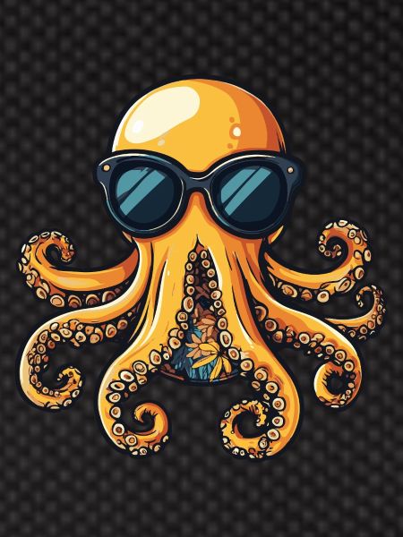 Oktopus Cool Sommer