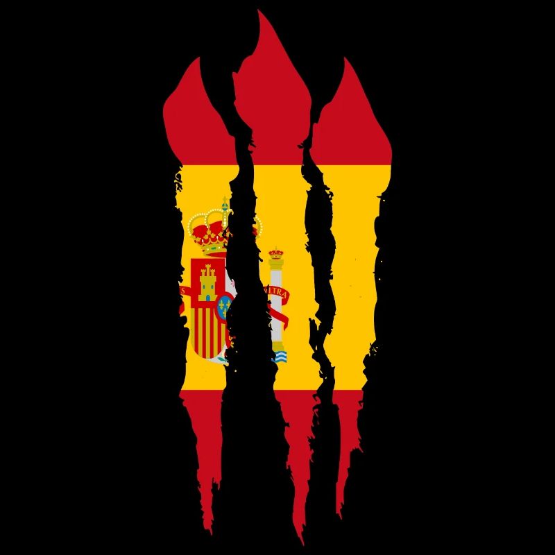 Drapeau d’Espagne Scratch Griffes de drapeau espagnol
