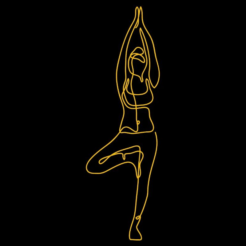 2 Yoga Vrikshasana oder der Baum | 2. Goldene Flamme