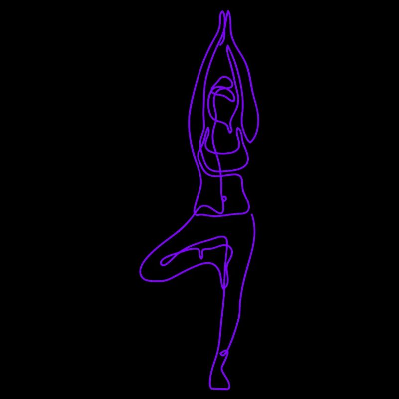 2 Yoga Vrikshasana oder der Baum | 7. Violette Flamme