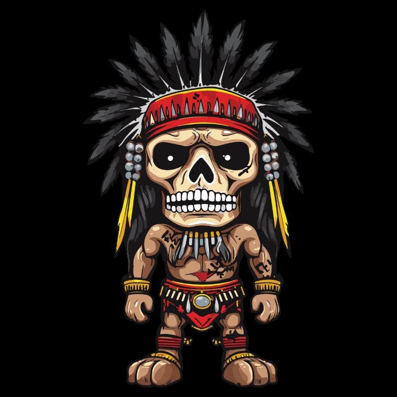 Squelette indien Apache