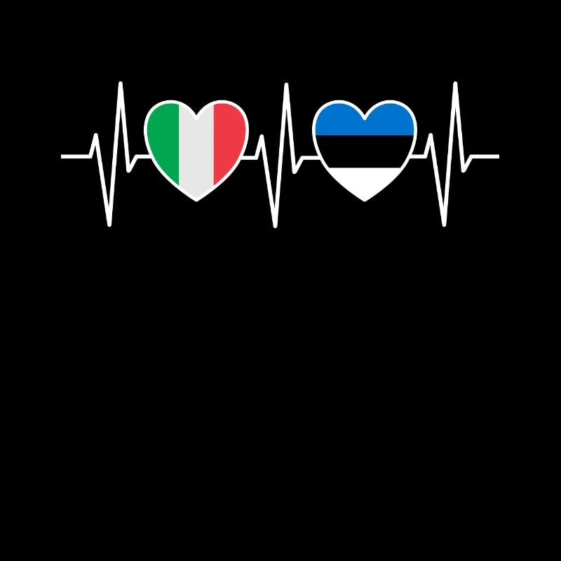 Italie et Estonie Drapeau estonien Drapeaux