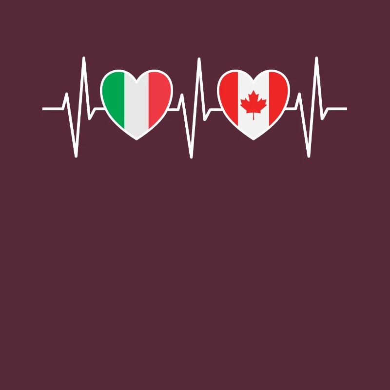 Drapeaux de l’Italie et du Canada Drapeau canadien