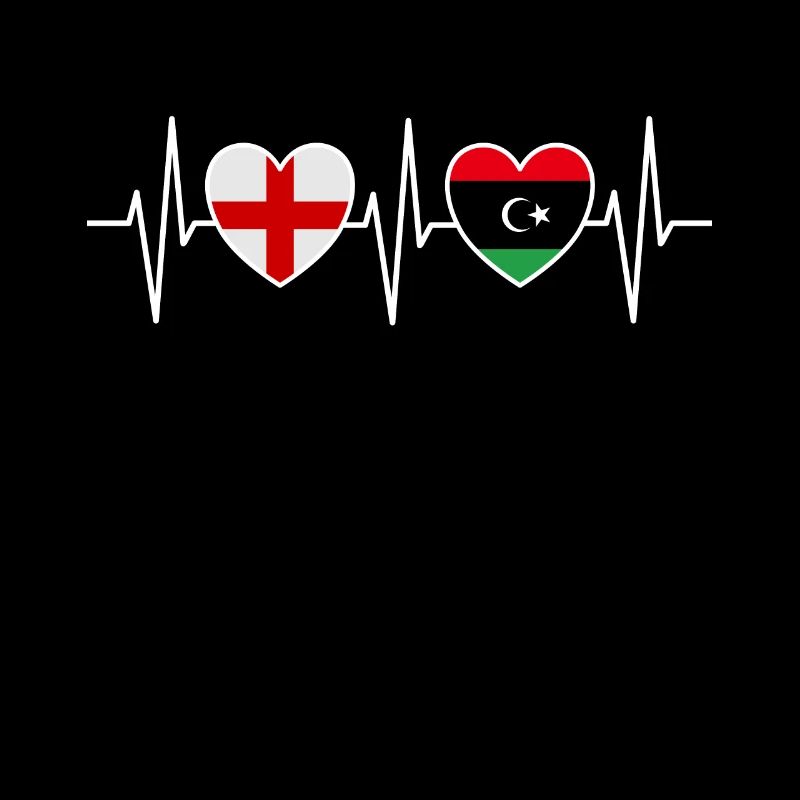 Angleterre et Libye Drapeau libyen Drapeaux