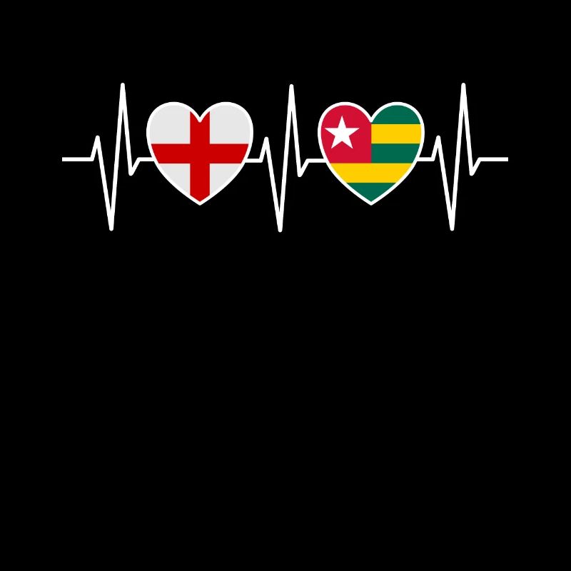 Drapeaux du drapeau togolais de l’Angleterre et du Togo
