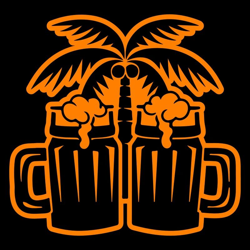 Bier Strand Palmen Insel