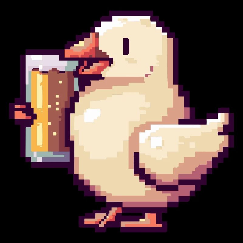 Dove Bird Beer Pixel