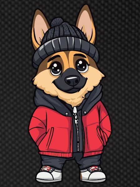 German Shepherd Dog Winter