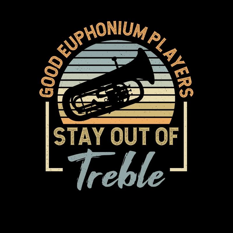 Deep brass marching baritone euphonium