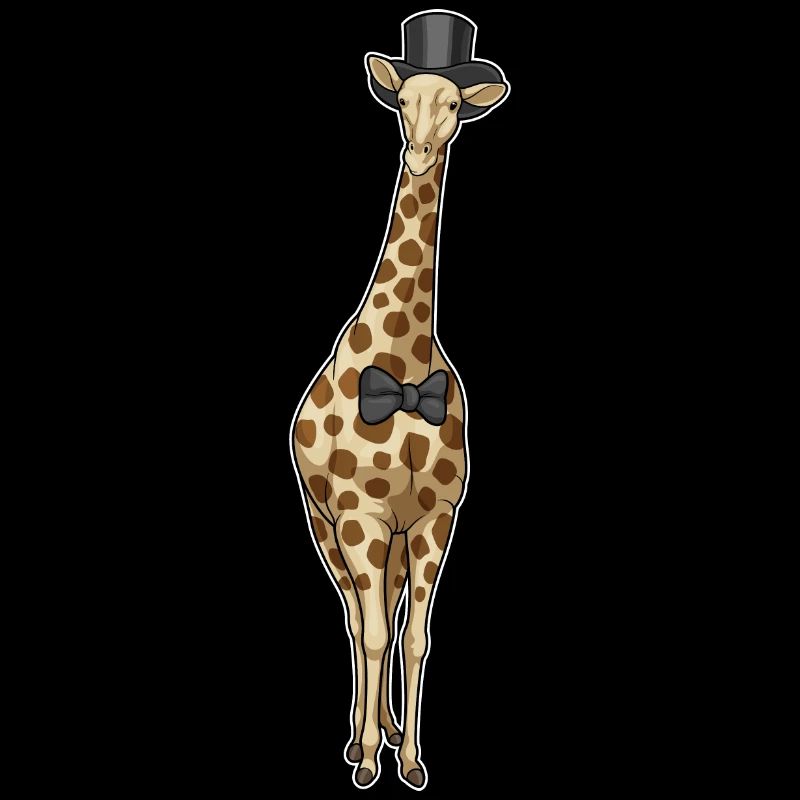 Mariage Giraffe Groom Bow