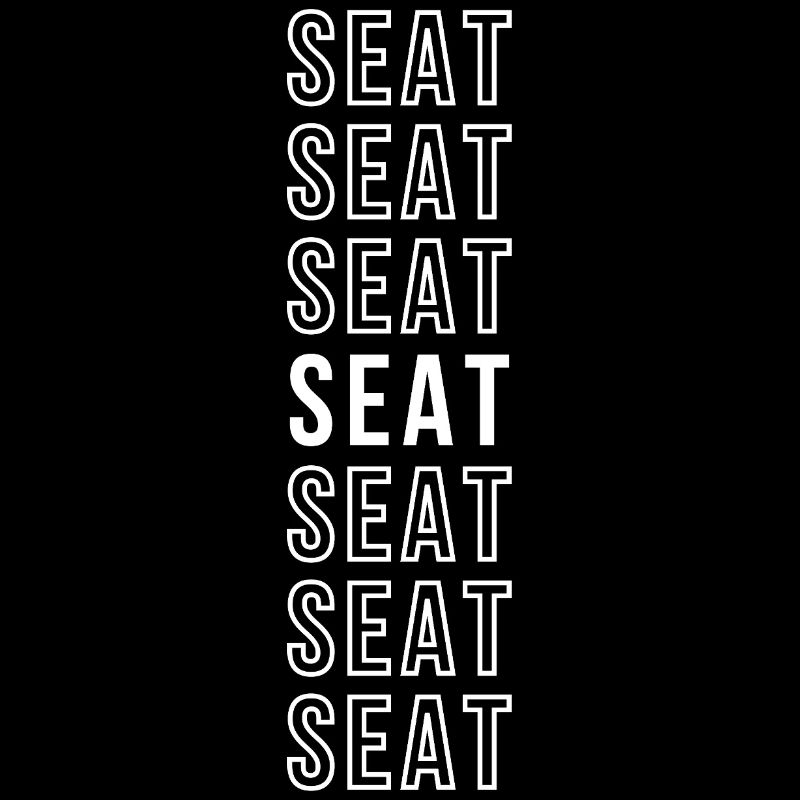 Word, Siege, minimalist typographic repetition