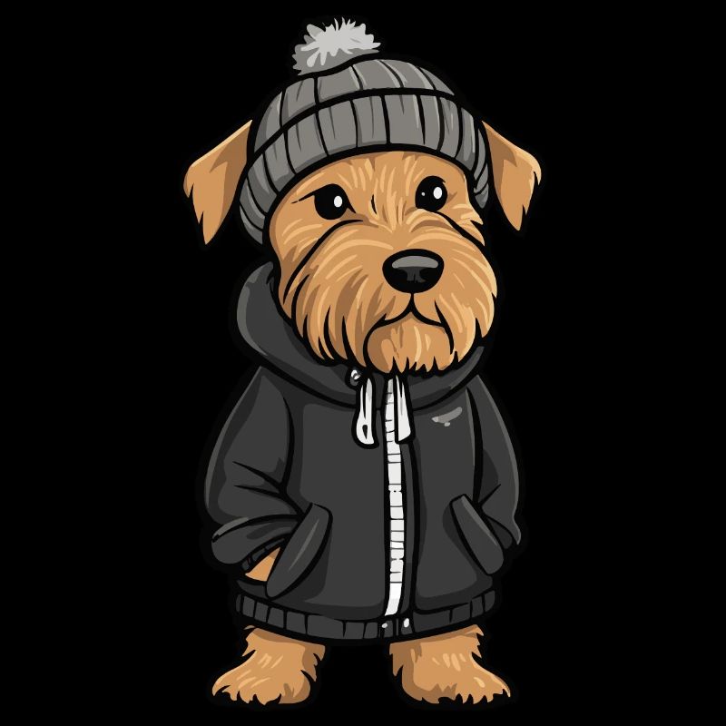 Airedale Terrier Hund Stylisch