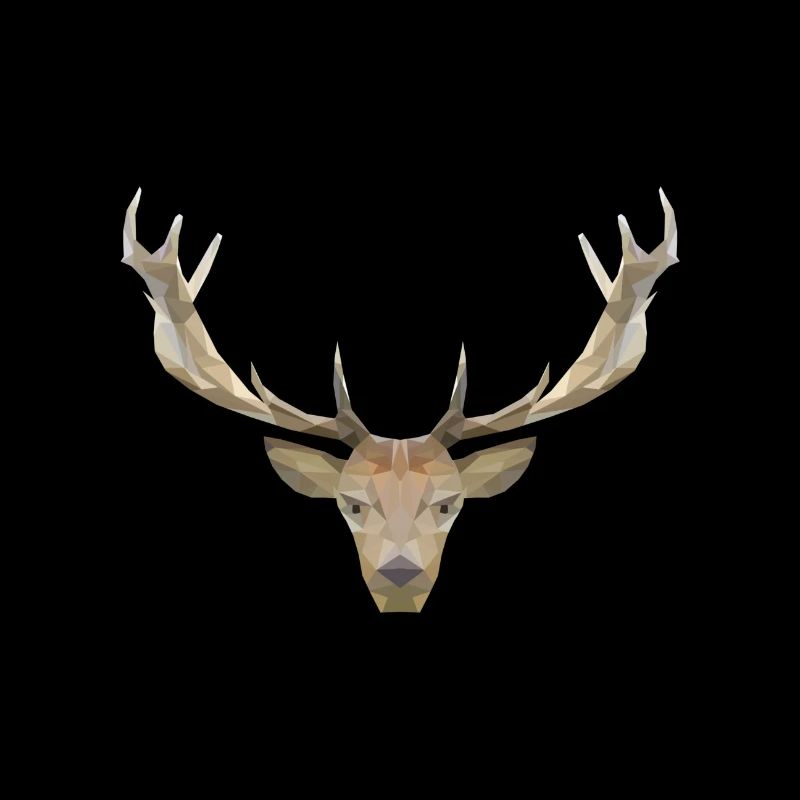 Low Poly Hirsch